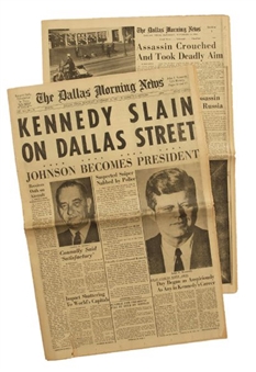 JFK Assassination Newspaper (November 23, 1963 Dallas Morning News)